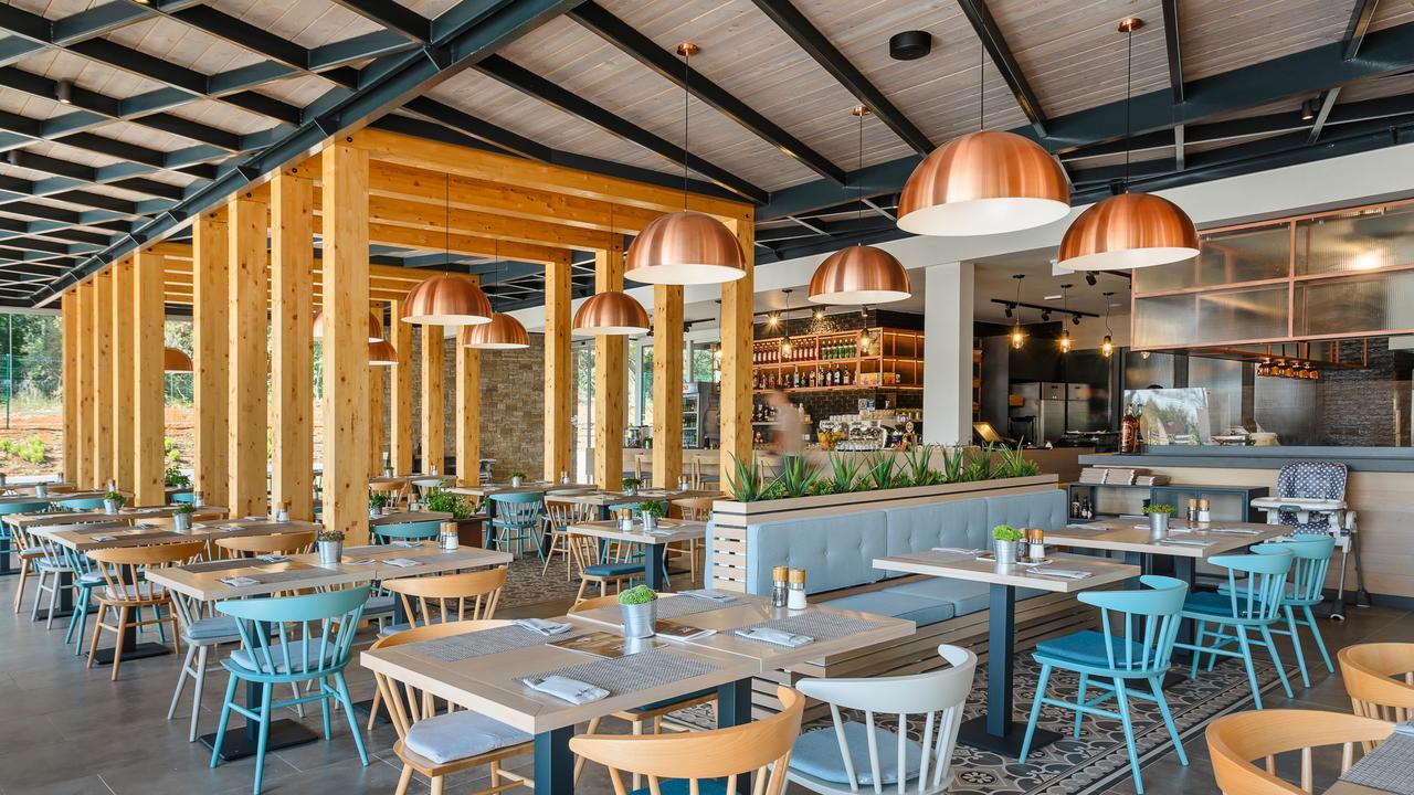 Mobile Homes Camping Santa Marina, Lanterna Tar-Vabriga Exterior photo Interior of the restaurant